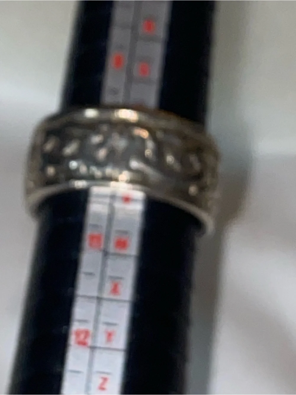 Men's Silver Celtic Pattern Stainless Steel Ring - size 10